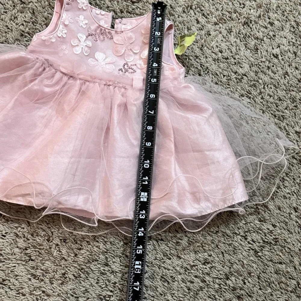 Emma Rose Pink Tulle Baby Party Wedding‎ Holiday Dress 3-6M NWT